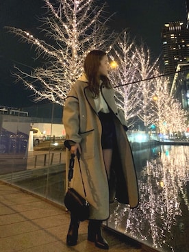 「Kastane（カスタネ）のアイテム（その他アウター）」を使った、mayu さん（レディース・153cm）の冬コーディネート