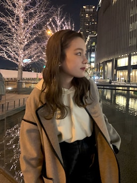 「Kastane（カスタネ）のアイテム（その他アウター）」を使った、mayu さん（レディース・153cm）の冬コーディネート