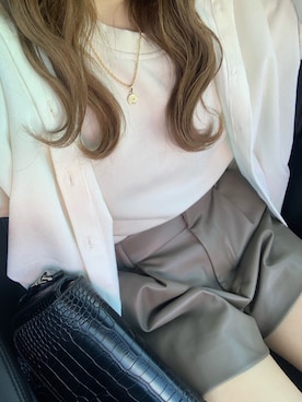 「H&M（エイチ・アンド・エム）のアイテム（スウェット）」を使った、mayu さん（レディース・153cm）の冬コーディネート