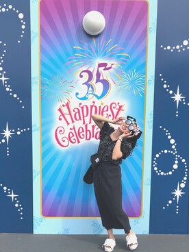 「one after another NICE CLAUP（ワンアフターアナザーナイスクラップ）のアイテム（キャップ）」を使った、mayu...💙さん（レディース・153cm）の春コーディネート