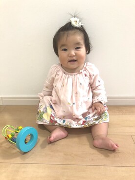 「9ヶ月」｜「アイテム（その他）」を使った、Riさん（キッズ・70cm）の春コーディネート