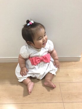「9ヶ月」｜「アイテム（その他）」を使った、Riさん（キッズ・70cm）の春コーディネート