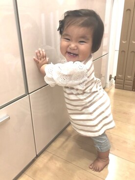 Riさん（キッズ・70cm）の夏コーディネート