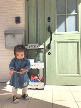 「1歳3ヶ月」｜「アイテム（その他）」を使った、Riさん（キッズ・80cm）の秋コーディネート