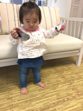 「1歳3ヶ月」｜「アイテム（その他）」を使った、Riさん（キッズ・80cm）の秋コーディネート