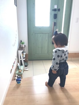 「1歳3ヶ月」｜「アイテム（その他）」を使った、Riさん（キッズ・80cm）の秋コーディネート