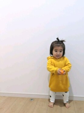 「1歳5ヶ月」｜「アイテム（ワンピース/ドレス）」を使った、Riさん（キッズ・80cm）の冬コーディネート