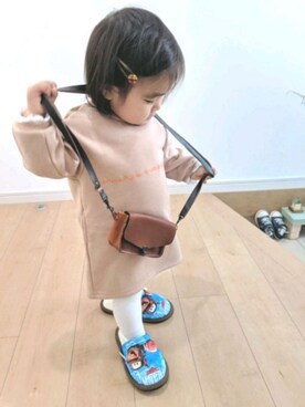 「1歳6ヶ月」｜「アイテム（ワンピース/ドレス）」を使った、Riさん（キッズ・80cm）の冬コーディネート