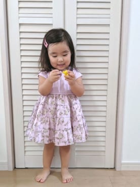 「Esime（エシミー）のアイテム」を使った、Riさん（キッズ・80cm）の秋コーディネート