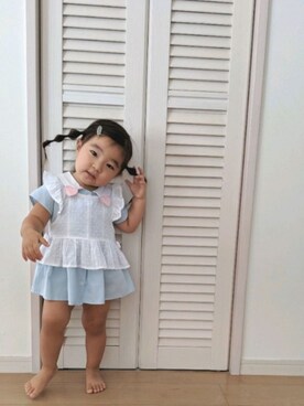 「2歳3ヶ月」｜「アイテム（その他）」を使った、Riさん（キッズ・80cm）の秋コーディネート