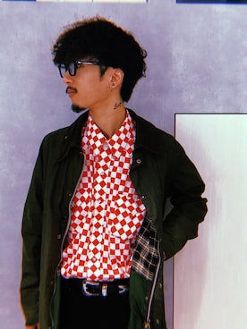 「アイテム（カバーオール）」を使った、林 大樹 PERCUTさん（メンズ・170cm・20代）の秋コーディネート