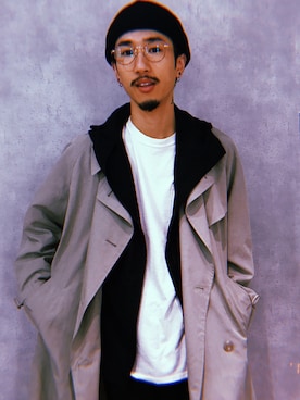 「アイテム（ナイロンジャケット）」を使った、林 大樹 PERCUTさん（メンズ・170cm・20代）の秋コーディネート