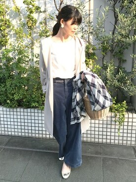「アンディコール」｜「アイテム（その他アウター）」を使った、undixcors_officialさん（レディース・158cm）の秋コーディネート