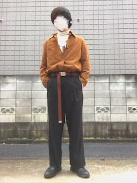「JUNKO SHIMADA（ジュンコシマダ）のアイテム（ジャケット/アウター）」を使った、shouさん（メンズ・168cm）の冬コーディネート