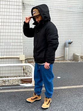 「Beno（ビーノ）のアイテム」を使った、En serio TOKYO officialさん（メンズ・172cm）の冬コーディネート