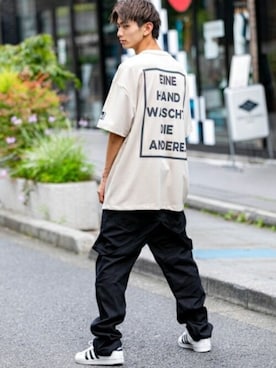 「アイテム（オールインワン・サロペット）」を使った、En serio TOKYO officialさん（メンズ・175cm）の夏コーディネート