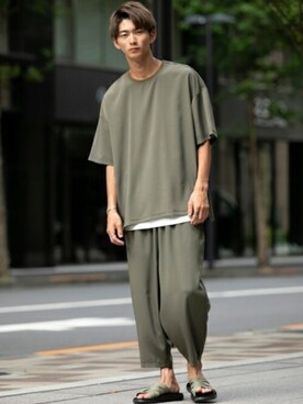 「Beno（ビーノ）のアイテム」を使った、En serio TOKYO officialさん（メンズ・175cm）の夏コーディネート