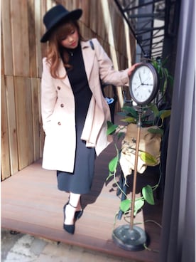 「eimy istoire」｜「アイテム（トレンチコート）」を使った、ちゃんあー。さん（レディース・151cm）の春コーディネート