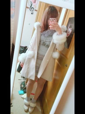「Swankiss（スワンキス）のアイテム（その他アウター）」を使った、みずみんさん（レディース・162cm）の冬コーディネート