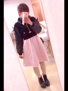 「Swankiss（スワンキス）のアイテム（ジャケット/アウター）」を使った、みずみんさん（レディース・162cm）の秋コーディネート