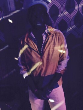 「model」｜「アイテム（ジャケット/アウター）」を使った、Sun-Kissed Kingさん（メンズ・183cm）の夏コーディネート