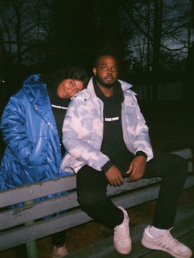 「model」｜「アイテム（ジャケット/アウター）」を使った、Sun-Kissed Kingさん（メンズ・183cm）の冬コーディネート