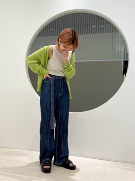 「KBF（ケイビーエフ）のアイテム（サンダル）」を使った、ぶくろさん（レディース・150cm）の春コーディネート