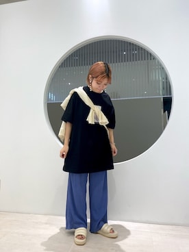 「KBF+（ケービーエフプラス）のアイテム」を使った、ぶくろさん（レディース・150cm）の春コーディネート