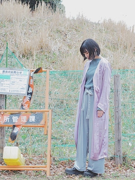 「ZURI（ズリ）のアイテム（その他アウター）」を使った、COLLENTE(ambi)さん（レディース・160cm）の冬コーディネート
