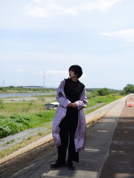 「ZURI（ズリ）のアイテム（その他アウター）」を使った、COLLENTE(ambi)さん（レディース・160cm）の春コーディネート