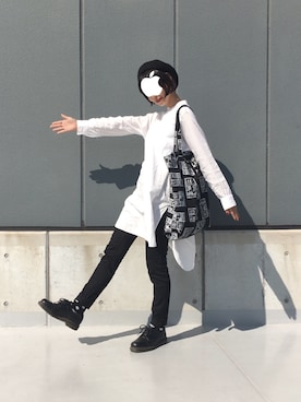 「Yohji Yamamoto（ヨウジヤマモト）のアイテム（レッグウェア）」を使った、COLLENTE(ambi)さん（レディース・160cm）の秋コーディネート