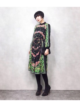 「二次会」｜「アイテム（その他）」を使った、COLLENTE(ambi)さん（レディース・160cm）の冬コーディネート