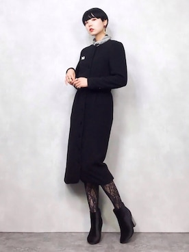 「二次会」｜「アイテム（その他）」を使った、COLLENTE(ambi)さん（レディース・160cm）の秋コーディネート
