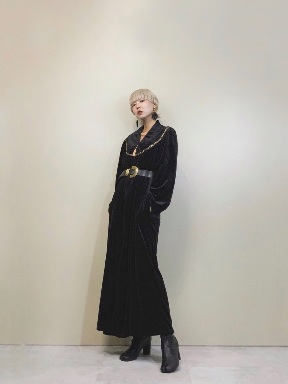 COLLENTE(ambi)さんの「studio 36 noble black long dress-1471-10（USED）」を使ったコーディネート