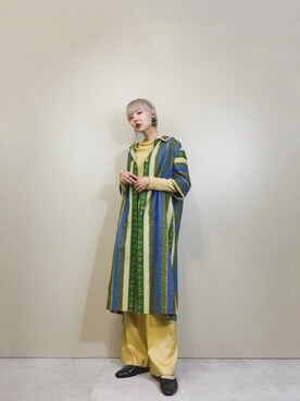 「古着屋コレンテ」｜「アイテム（ワンピース/ドレス）」を使った、COLLENTE(ambi)さん（レディース・160cm）の春コーディネート