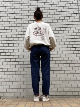 「apres jour（アプレジュール）のアイテム（スウェット）」を使った、paiさん（レディース・172cm）の春コーディネート