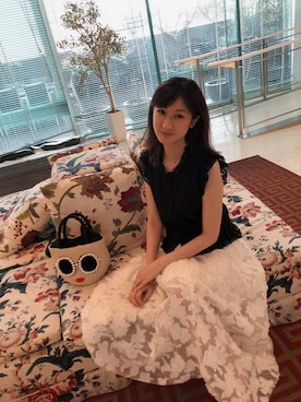 「DRWCYS（ドロシーズ）のアイテム（トップス）」を使った、margaret🌷さん（レディース・163cm）の夏コーディネート