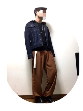 「STUDIOUS SELECT（ステュディオスセレクト）のアイテム（パンツ）」を使った、YUKIさん（メンズ・166cm）の冬コーディネート