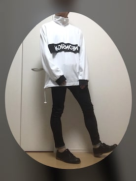 「neonsign」｜「アイテム（スウェット）」を使った、YUKIさん（メンズ・166cm）の秋コーディネート