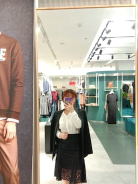 「Selected   （-）のアイテム」を使った、惠さん（レディース・158cm）の春コーディネート