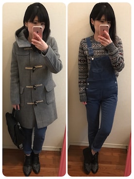 「GIVENCHY」｜「アイテム（サロペット/オーバーオール）」を使った、a.n.さん（レディース・160cm）の冬コーディネート
