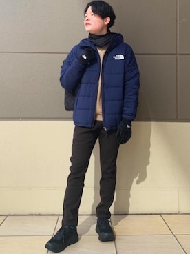 「グラミチ」｜「アイテム（その他アウター）」を使った、OKuyama_sさん（メンズ・177cm）の冬コーディネート