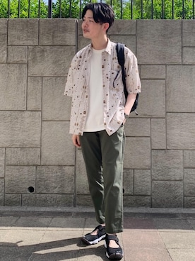 「Jonas Claesson（ジョナスクレアッソン）のアイテム」を使った、OKuyama_sさん（メンズ・177cm）の春コーディネート