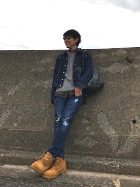 「SHIPS JET BLUE（シップスジェットブルー）のアイテム（ファッション雑貨）」を使った、いさみさん（メンズ・172cm）の冬コーディネート