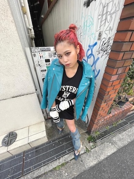 「コラボレーション」｜「アイテム（ワンピース/ドレス）」を使った、ありなさん（レディース・173cm）の春コーディネート