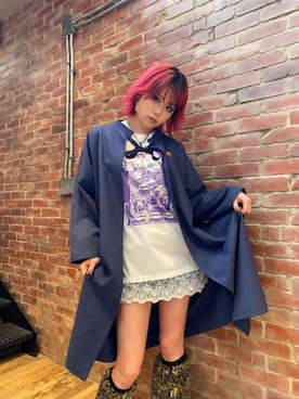 「ロックコーデ」｜「アイテム（ワンピース/ドレス）」を使った、ありなさん（レディース・173cm）の春コーディネート