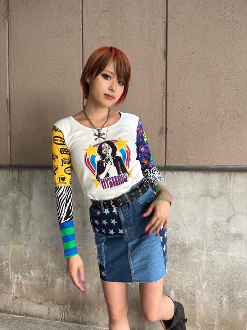 HYSTERIC GLAMOUR（ヒステリックグラマー）の「STAR柄スクラッチ A