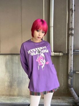 「ロンt」｜「アイテム（アクセサリー）」を使った、ありなさん（レディース・173cm）の冬コーディネート