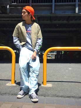 平塚直人 さん（メンズ・175cm）の春コーディネート