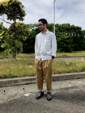 「ITTY BITTY（イッティービッティー）のアイテム（トップス）」を使った、kazuさん（メンズ・170cm）の春コーディネート